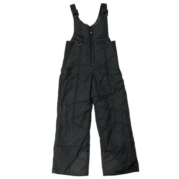 Rawik Ski Snow Bibs Overalls Youth Medium Black Unisex Insulated Winter Nylon - Picture 1 of 12